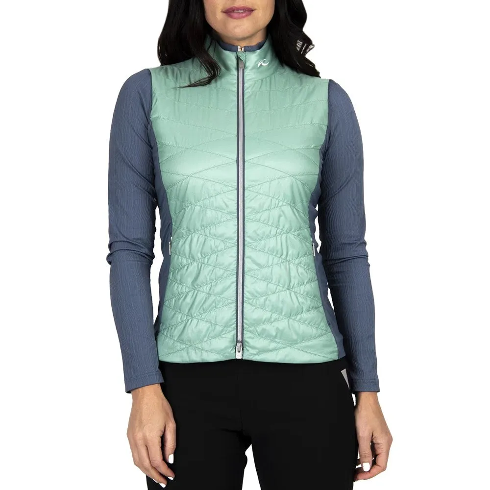 Kjus Women'S Retention Golf Vest - Mineral/Steel Blue Dress from the Feet Up