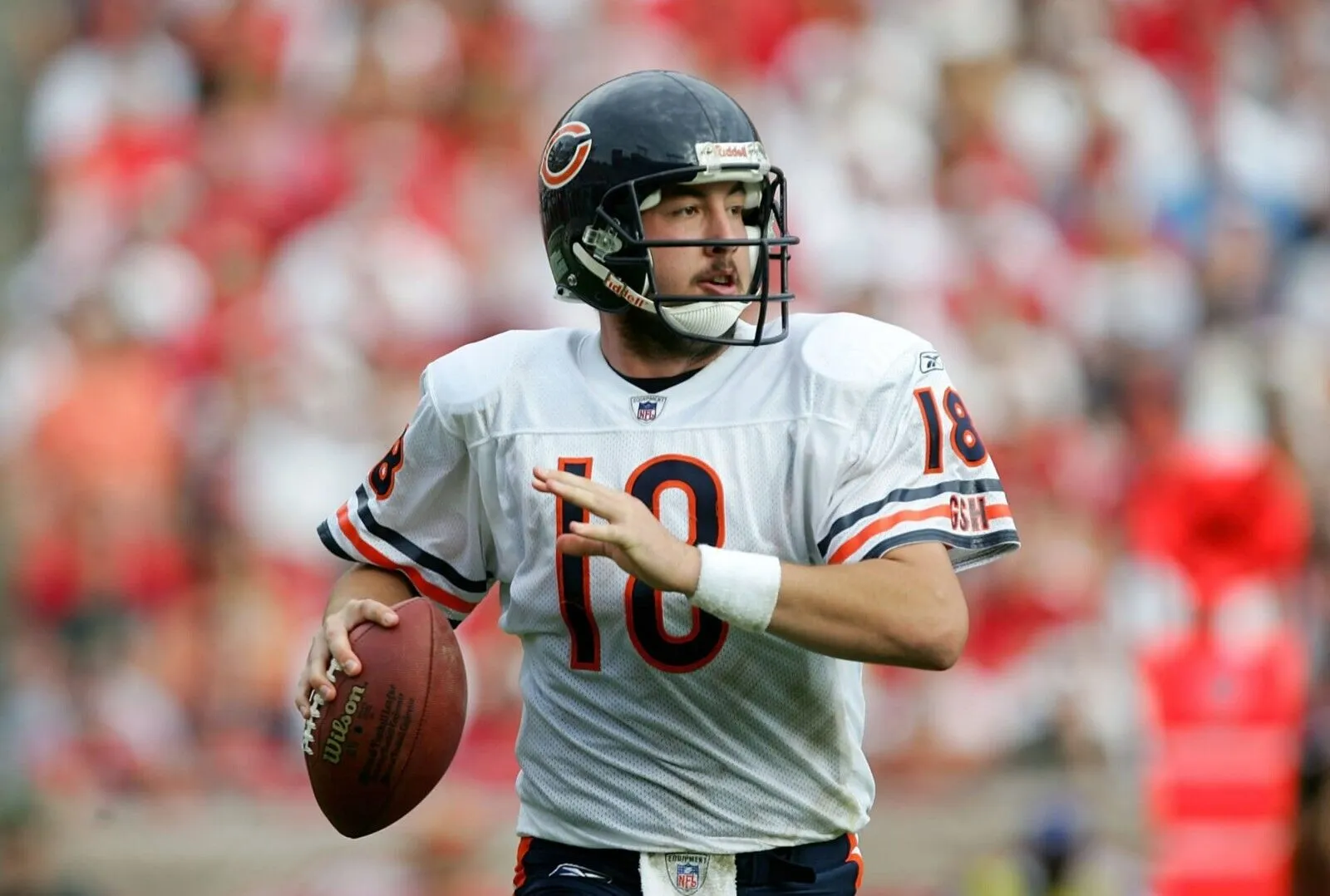 Kyle Orton Signed Chicago Bears Speed Mini Helmet (Beckett) 2005 4th Round Pk QB