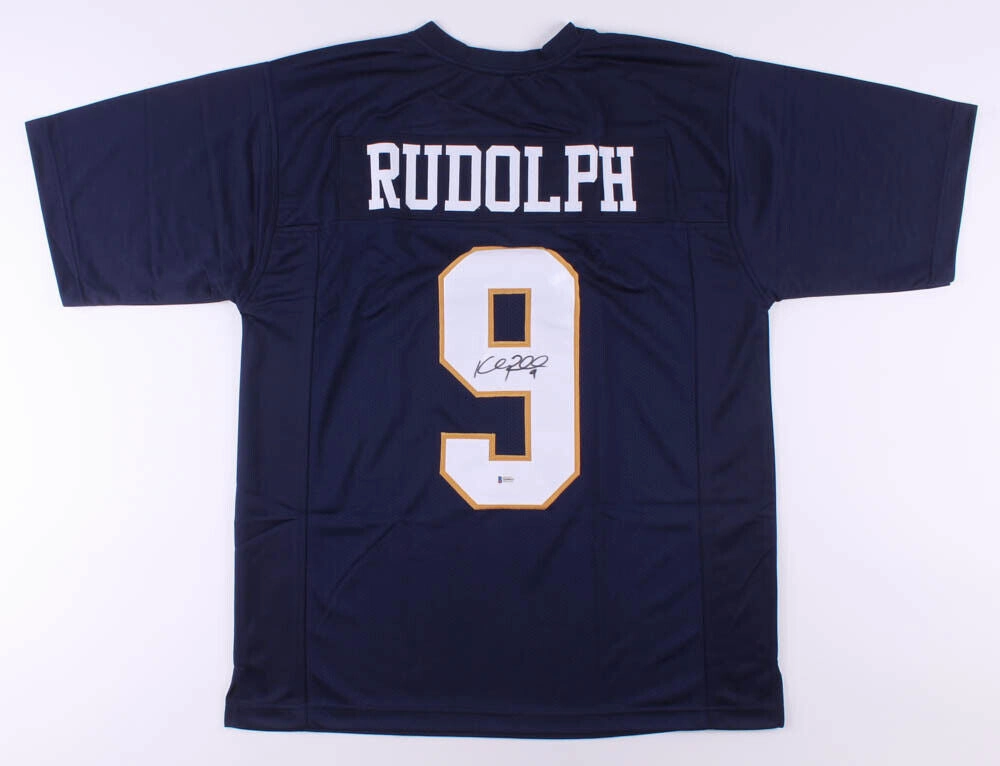 Kyle Rudolph Signed Notre Dame Fighting Irish Jersey (Beckett COA) Vikings T.E.