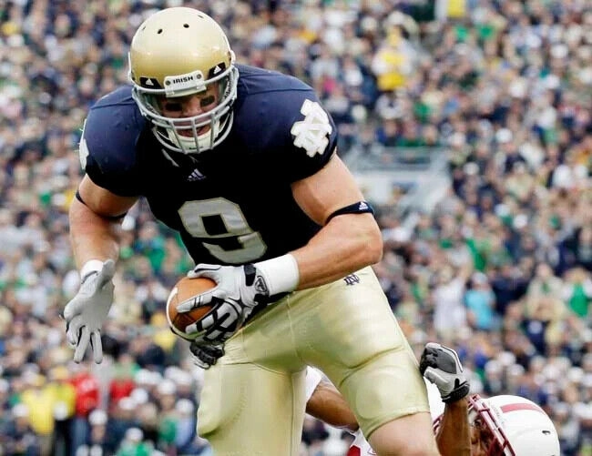 Kyle Rudolph Signed Notre Dame Fighting Irish Jersey (Beckett COA) Vikings T.E.