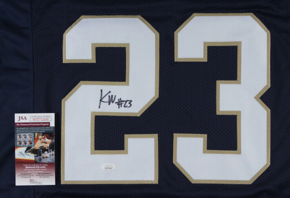 Kyren Williams Signed Notre Dame Fighting Irish Jersey (JSA COA) 2021 Junior RB