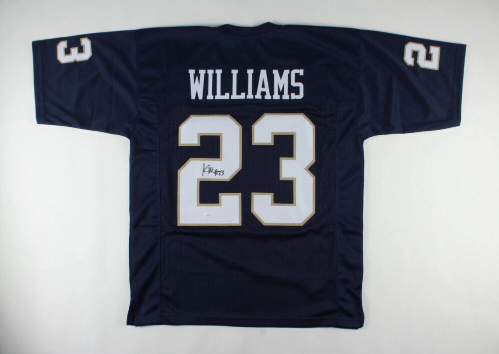 Kyren Williams Signed Notre Dame Fighting Irish Jersey (JSA COA) 2021 Junior RB