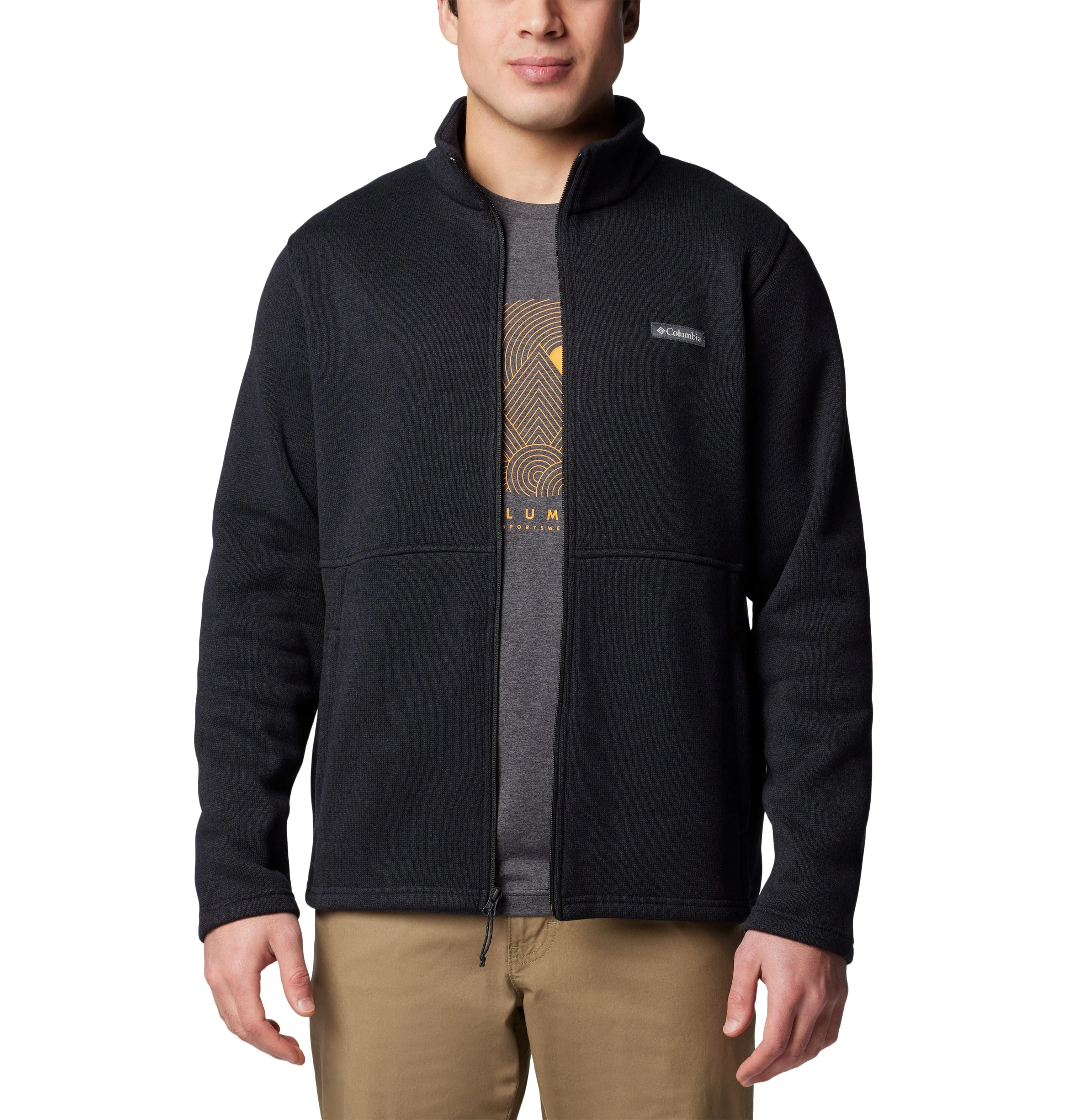 Columbia - Men'S Alto Pass Fleece Full-Zip Jacket Black Friday Deal