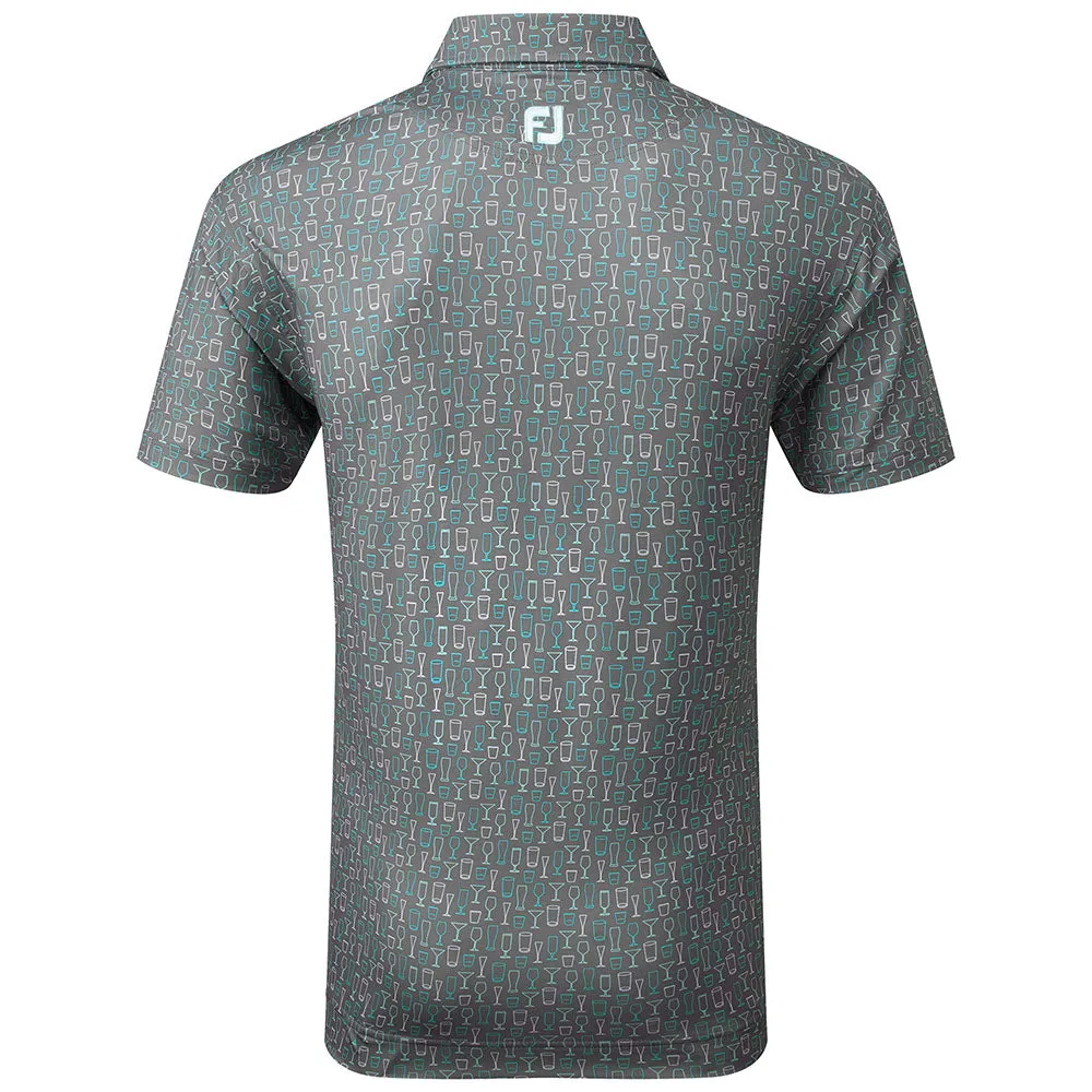 Footjoy Glass Print Polo Shirt - Lava Power Every Step
