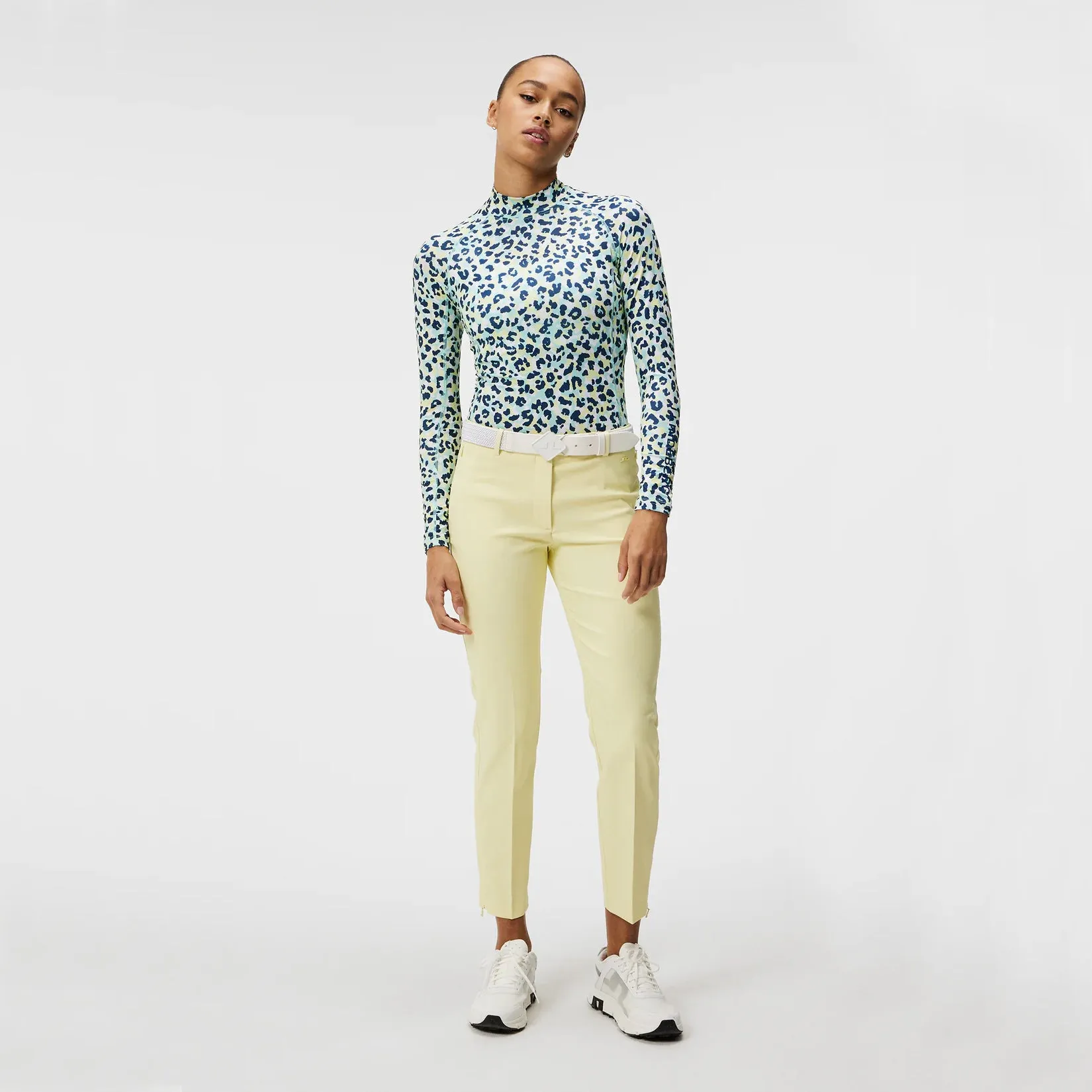 J.Lindeberg Women'S Pia Golf Pants - Wax Yellow Break Boundaries