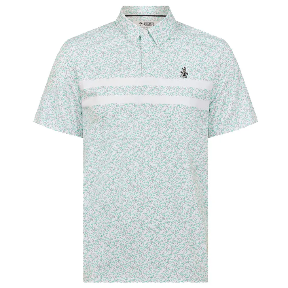 Original Penguin Engineered Novelty Striped Polo Shirt - Bright White Biggest Sale of the Year