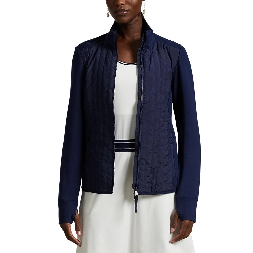 Rlx Ralph Lauren Women'S Cool Wool Hybrid Performance Full-Zip Jacket - Refined Navy Keep Going Strong