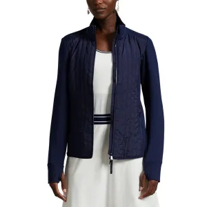 Rlx Ralph Lauren Women'S Cool Wool Hybrid Performance Full-Zip Jacket - Refined Navy Keep Going Strong