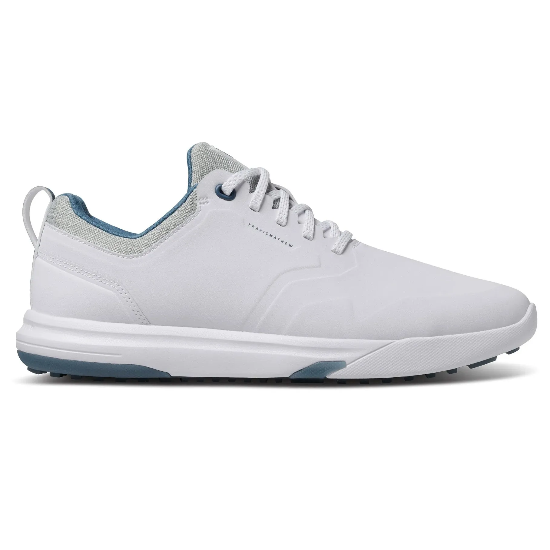 Travis Mathew The Daily Pro Hybrid Plus Spikeless Golf Shoes - White/Blue Biggest Sale of the Year