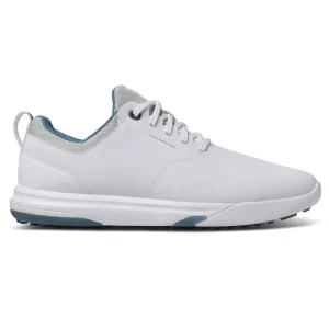 Travis Mathew The Daily Pro Hybrid Plus Spikeless Golf Shoes - White/Blue Biggest Sale of the Year