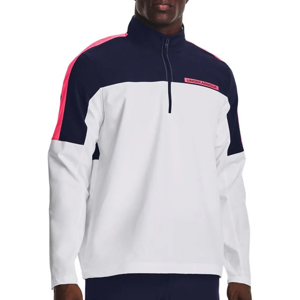 Under Armour Storm Windstrike 1/2 Zip Pullover - White/Midnight Navy Empower Your Journey Easter Sale