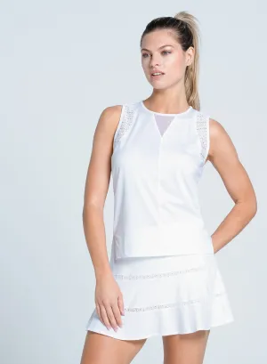Lace Chevron Tank Command Attention
