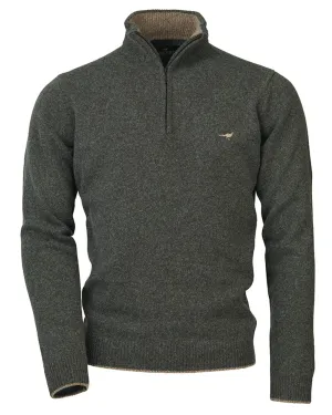 Laksen Brompton Zip Neck Sweater Zip Neck Wool Pullovers