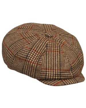 Laksen Cavendish Mens Bakerboy Tweed Cap English Country Headwear