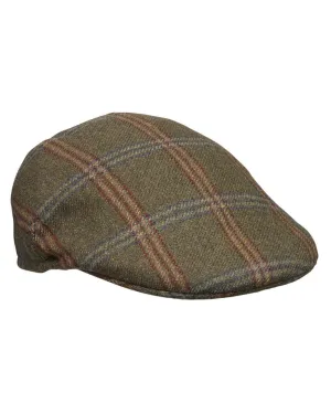Laksen Chester Ghillies Tweed Flat Cap with Earwarmer Shooting Wide-Brim Hats