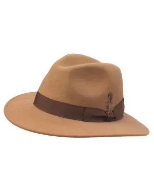 Laksen Heritage Cashmere Fedora Hat Felt Crushable Hats