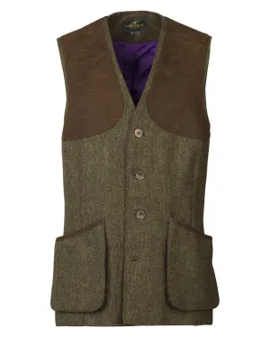 Laksen Kirkton Leith Tweed Shooting Vest Long Sleeve Casual Tops