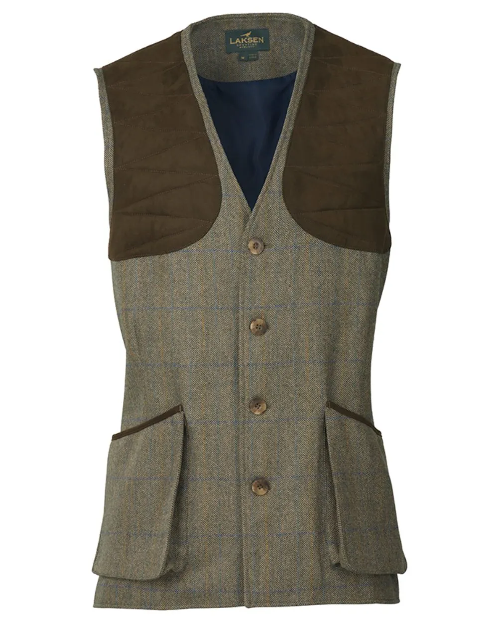 Laksen Laird Leith Tweed Shooting Vest Long Sleeve Casual Tops