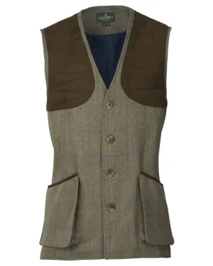 Laksen Laird Leith Tweed Shooting Vest Long Sleeve Casual Tops