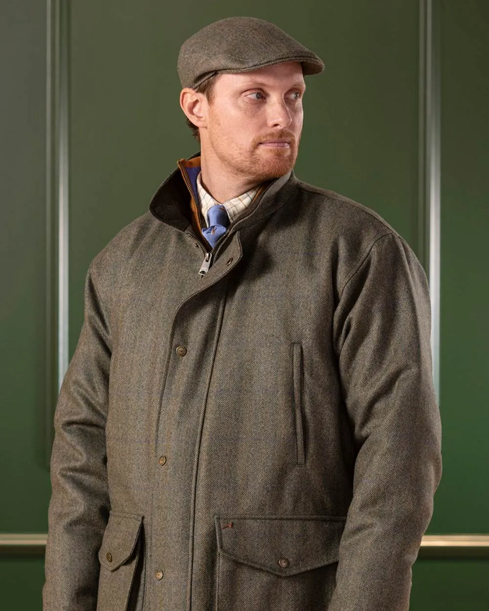 Laksen Laird Tweed Flat Cap Classic Country Hats