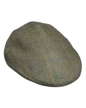 Laksen Laird Tweed Flat Cap English Country Headwear