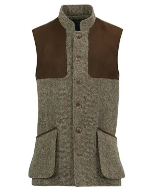 Laksen Lewis Mulland Tweed Shooting Vest Long Sleeve Casual Tops