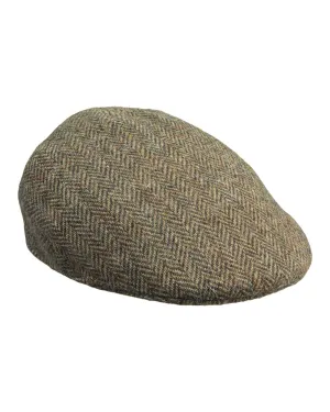 Laksen Lewis Tweed Drivers Flat Cap Shooting Wide-Brim Hats