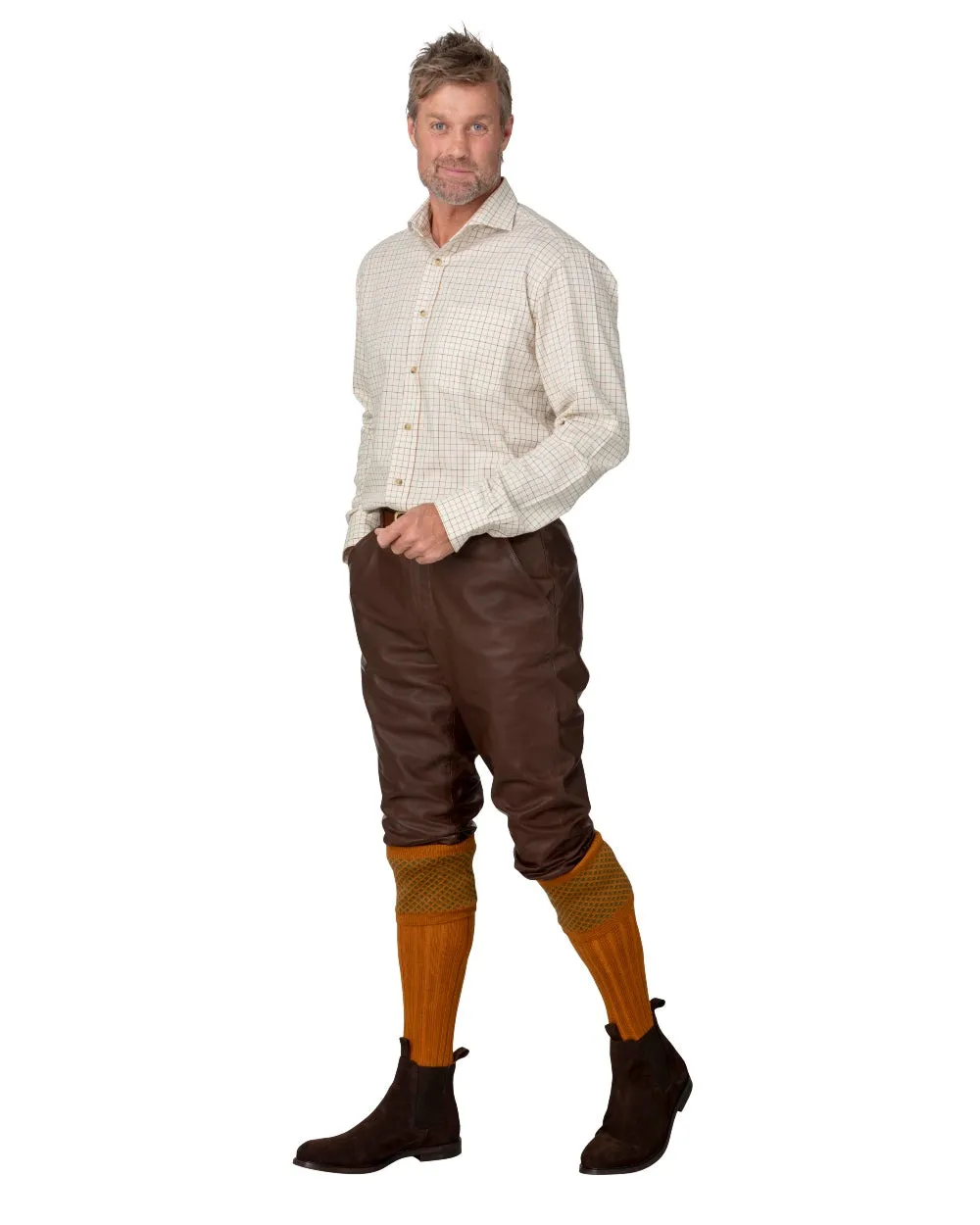 Laksen Mens Ardennes Leather Breeks Men's Wool Breeks