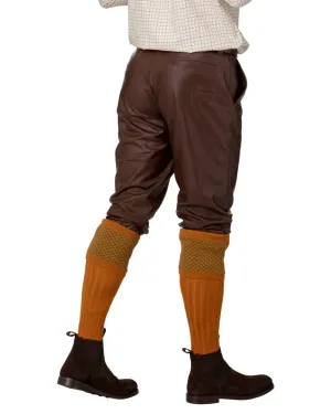 Laksen Mens Ardennes Leather Breeks Traditional Shooting Breeks