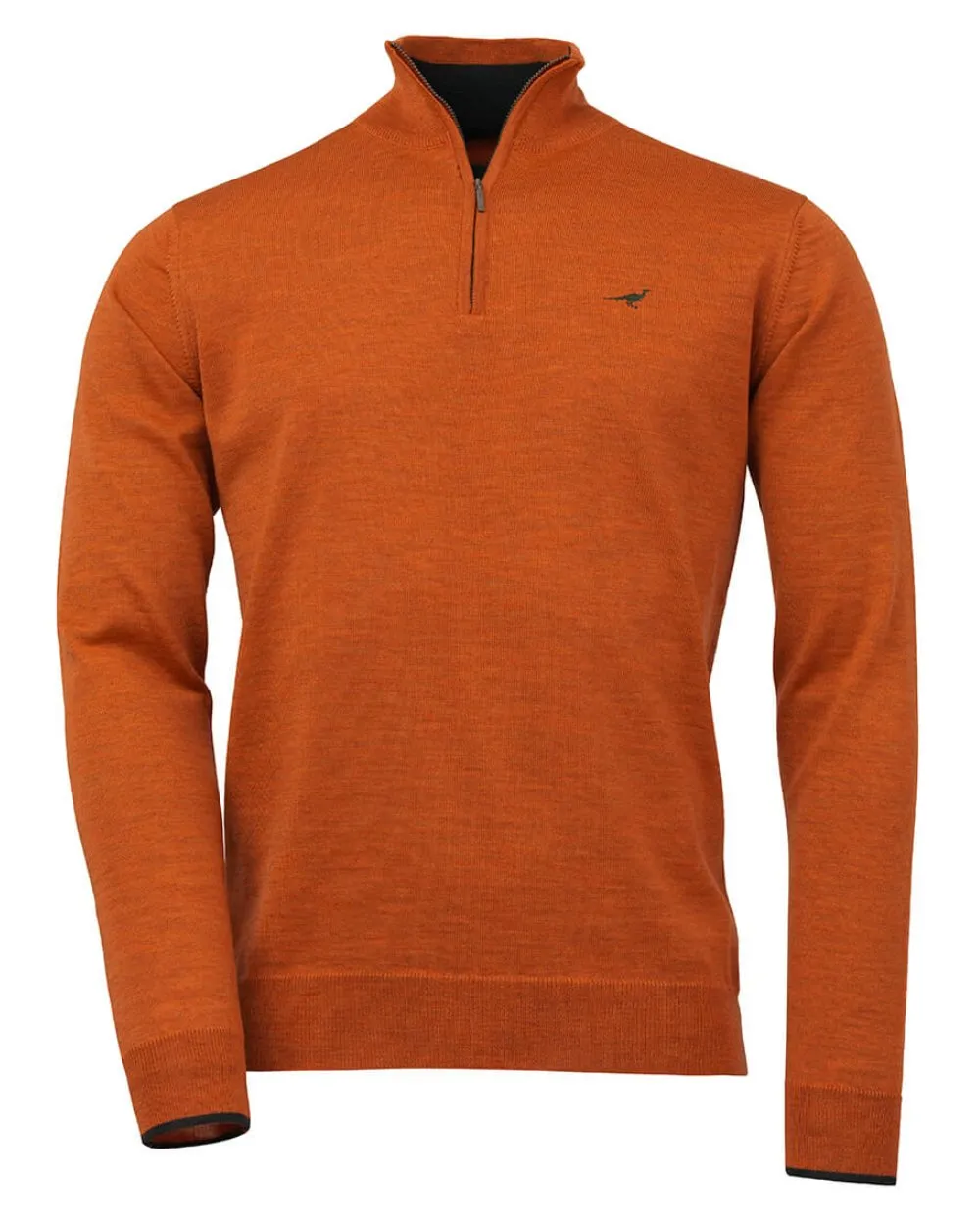 Laksen Norfolk Zip Neck Merino Sweater Men's Knit Sweaters