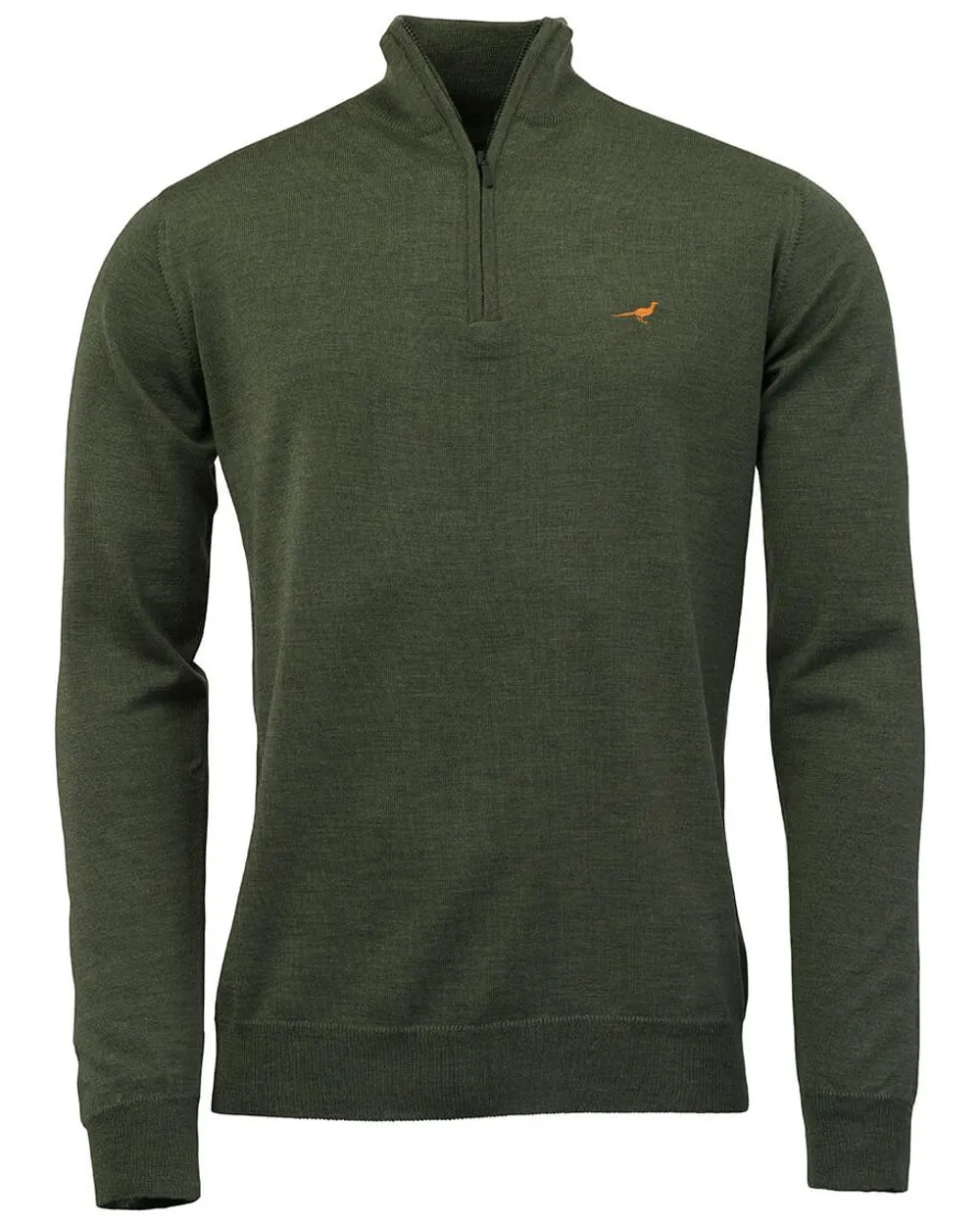Laksen Norfolk Zip Neck Merino Sweater Zip Neck Wool Pullovers