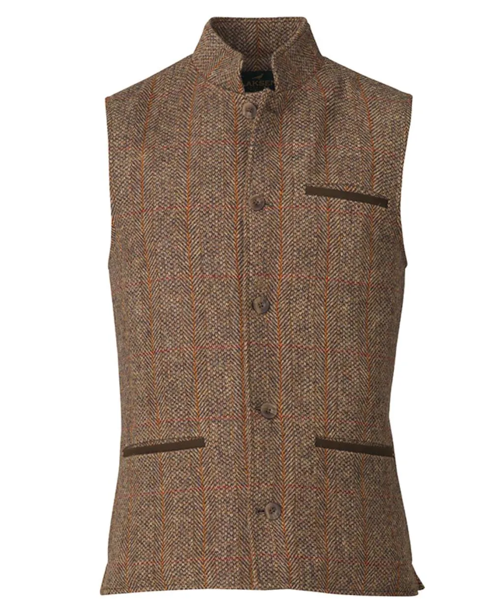 Laksen Orkney Tweed Fife Vest Long Sleeve Casual Tops