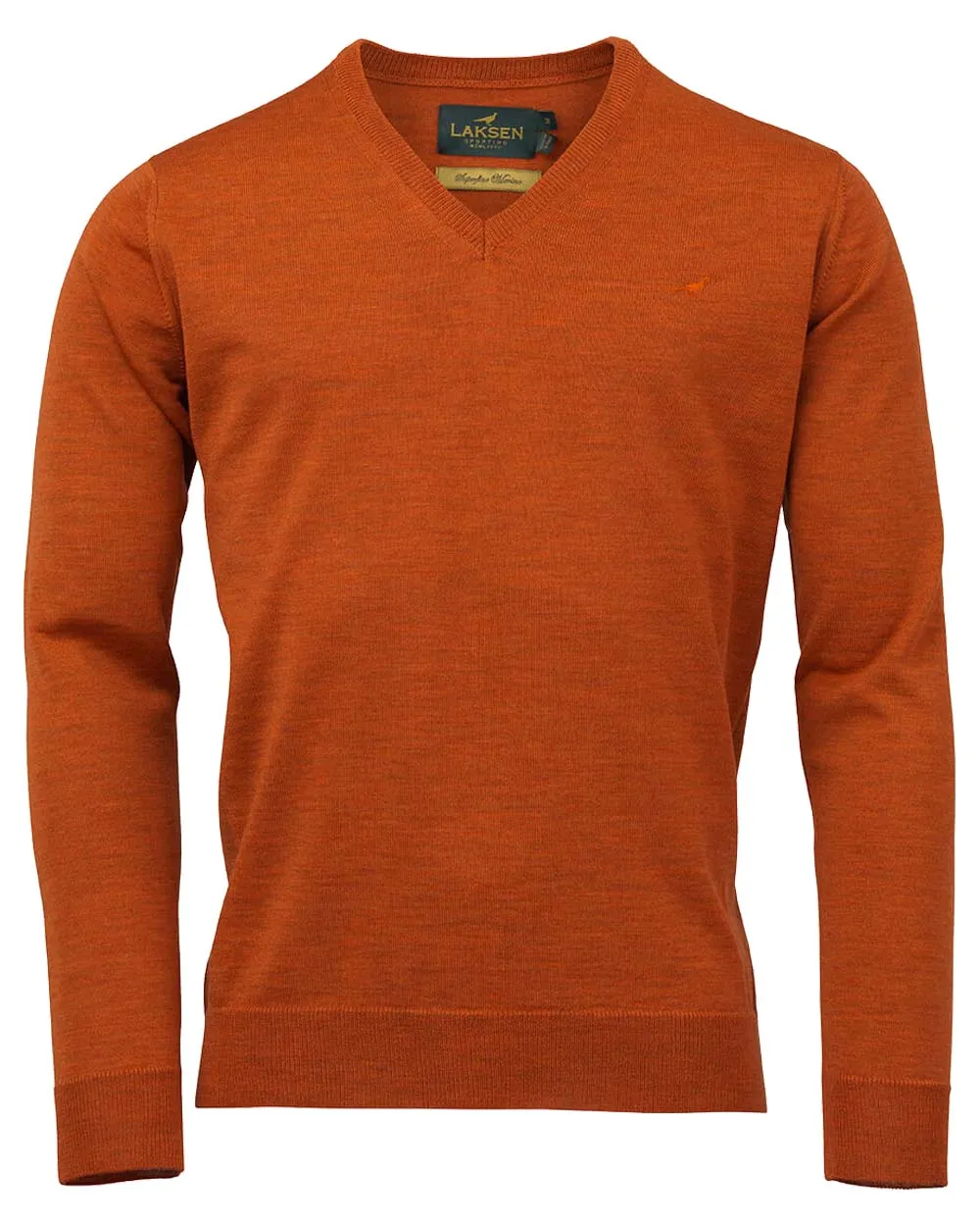 Laksen Sussex V-Neck Sweater Men's Wool Knit Cardigans