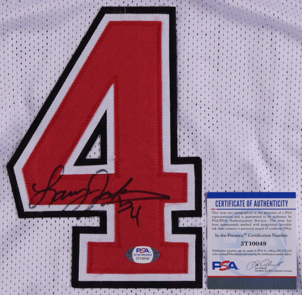 Larry Johnson Signed UNLV Runnin' Rebels Jersey  (PSA COA)  #1 Overall Pick 1991
