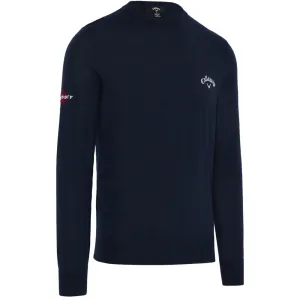 Callaway Crew Neck Merino Mix Sweater - Navy Blue Easter Sale