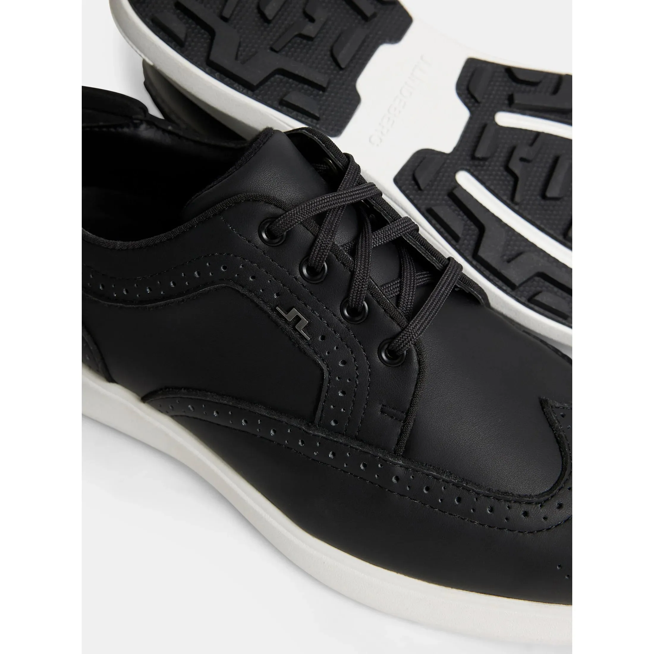 J.Lindeberg Fairway Brogue Golf Shoes - Black Rule the Streets Flash Sale