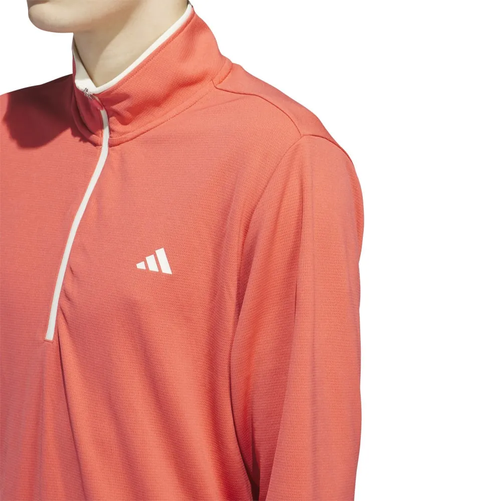 Adidas Core Lightweight 1/4 Zip Pullover - Preloved Scarlet Walk with Power Bring the Heat