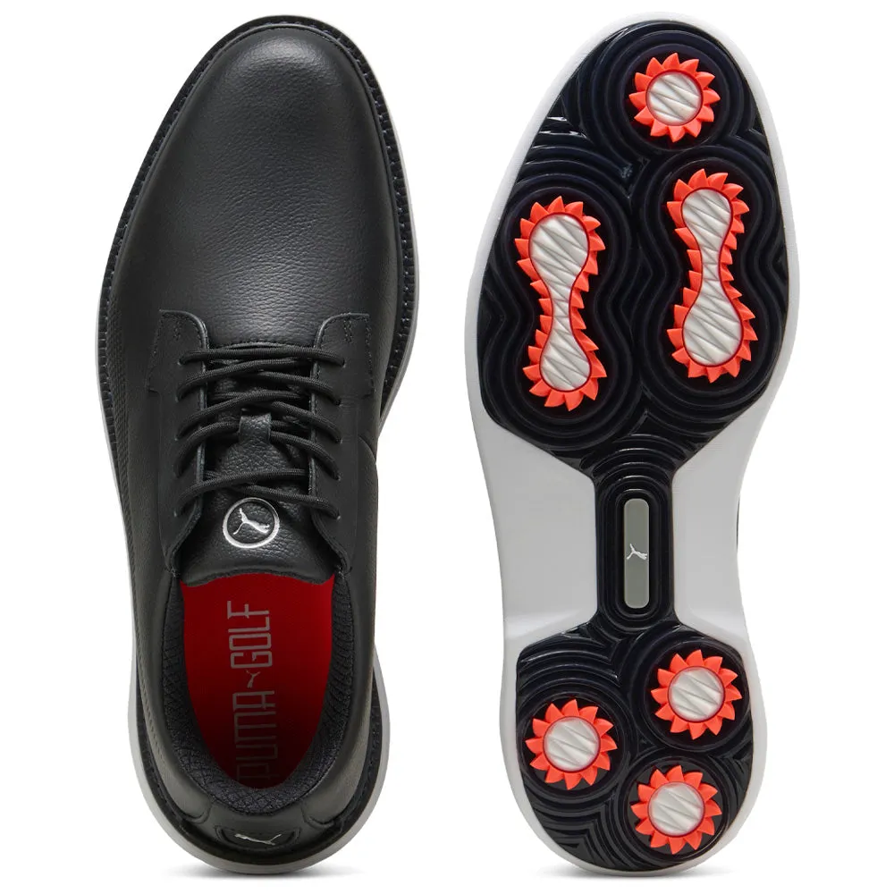 Puma Royale Spiked Shoes - Black/Flat Dark Gray/Red Blast Be Unstoppable