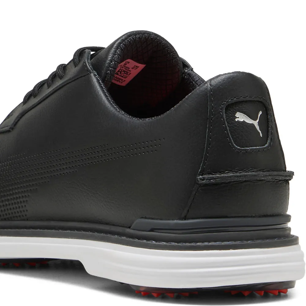 Walk Loud Big Savings Puma Royale Spiked Shoes - Black/Flat Dark Gray/Red Blast