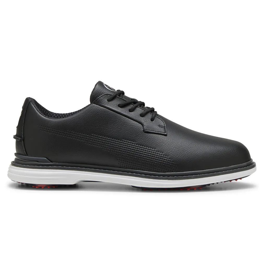 Puma Royale Spiked Shoes - Black/Flat Dark Gray/Red Blast All Saints' Day Sale Halloween Sale