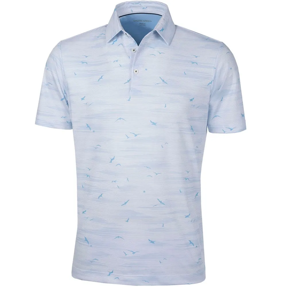 Walk with Purpose Built to Move You Galvin Green Marin Ventil8  Polo Shirt - Light Blue