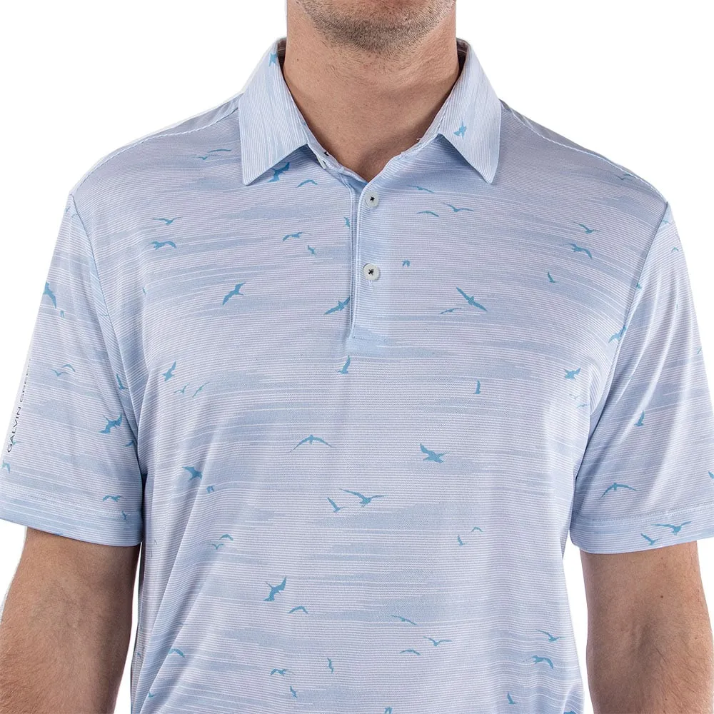 Bring the Heat Galvin Green Marin Ventil8  Polo Shirt - Light Blue