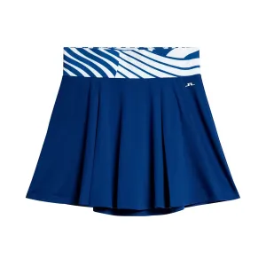 J.Lindeberg Women'S Adis Golf Skirt - Estate Blue Make a Statement