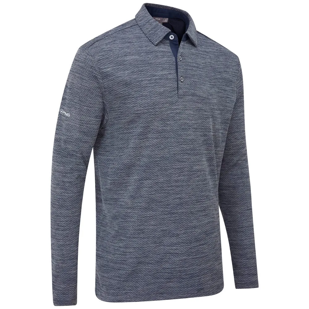 Ping Creek Polo Shirt - Navy Melange Make a Statement Style Meets Power