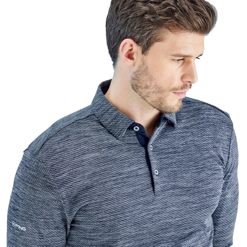 Halloween Sale Made to Turn Heads Ping Creek Polo Shirt - Navy Melange