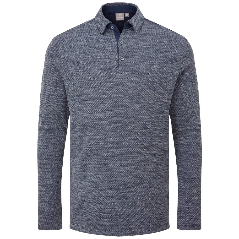 Ping Creek Polo Shirt - Navy Melange Engineered for Speed