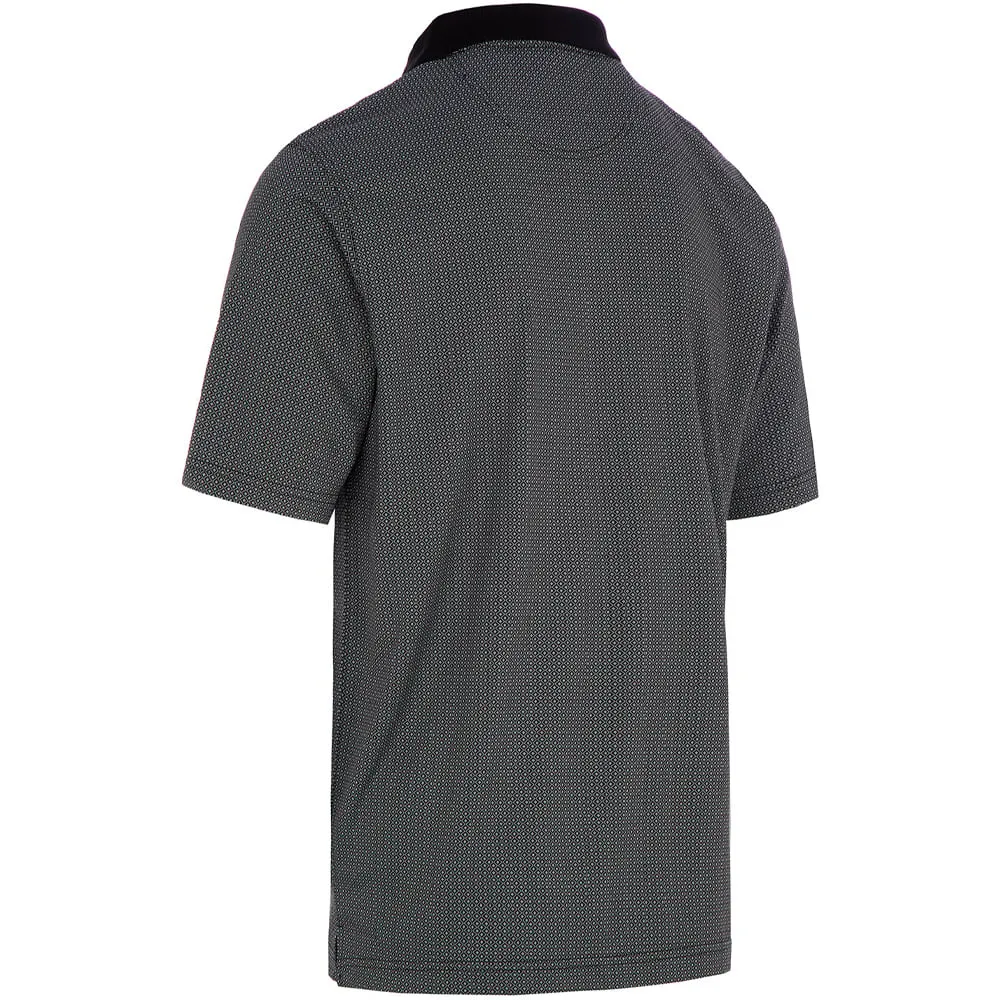 Walk with Purpose Step Out Boldly Proquip Pro Tech Double Jacquard Polo Shirt - Black