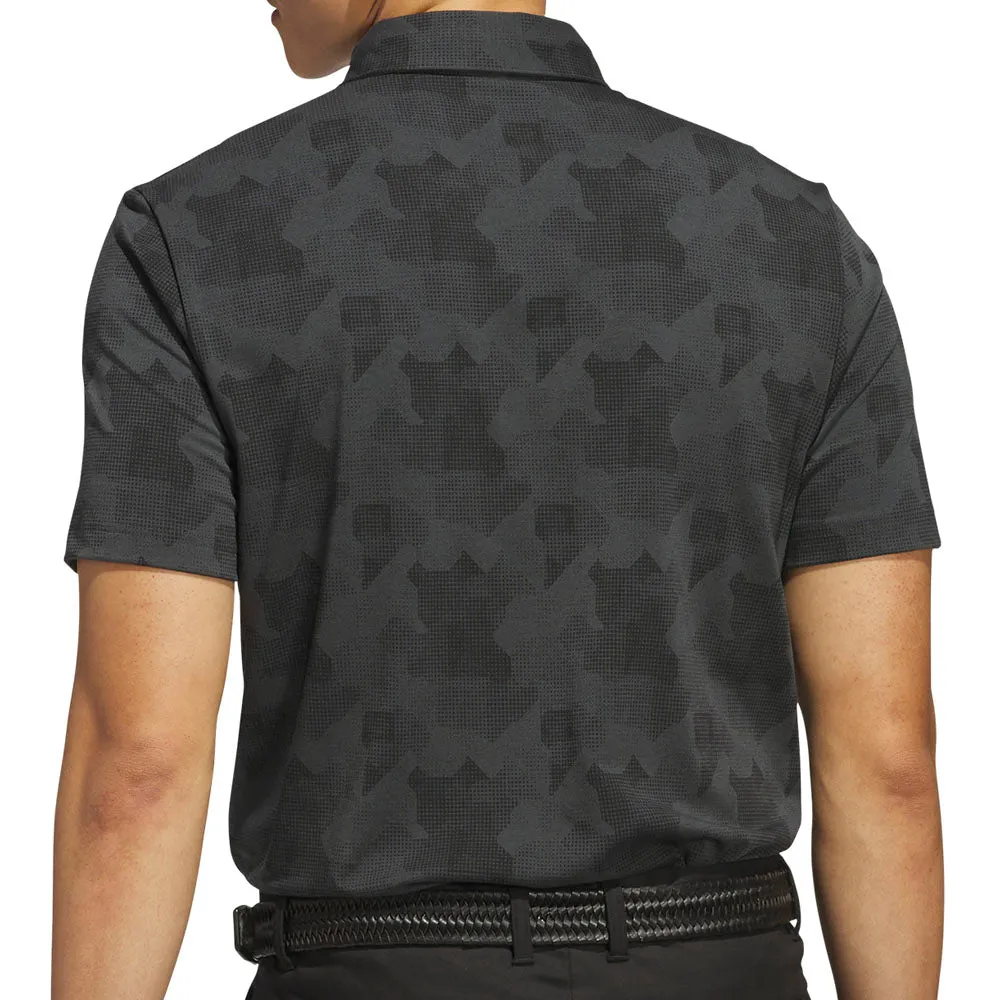 Adidas Go-To Printed Polo Shirt - Carbon/Black Black Friday Offer Own the Streets