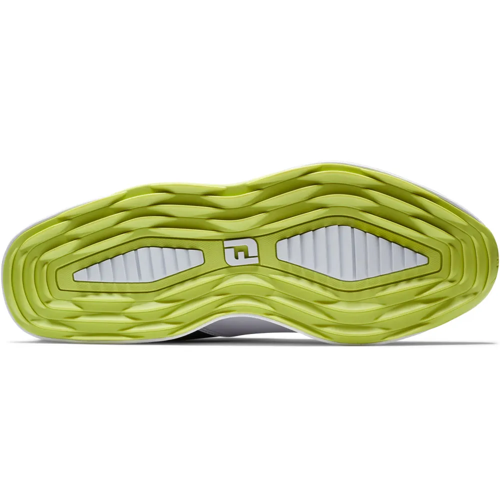 Limited Time Offer Stay in Motion Footjoy Prolite Spikeless Waterproof Shoes - White/Navy/Lime