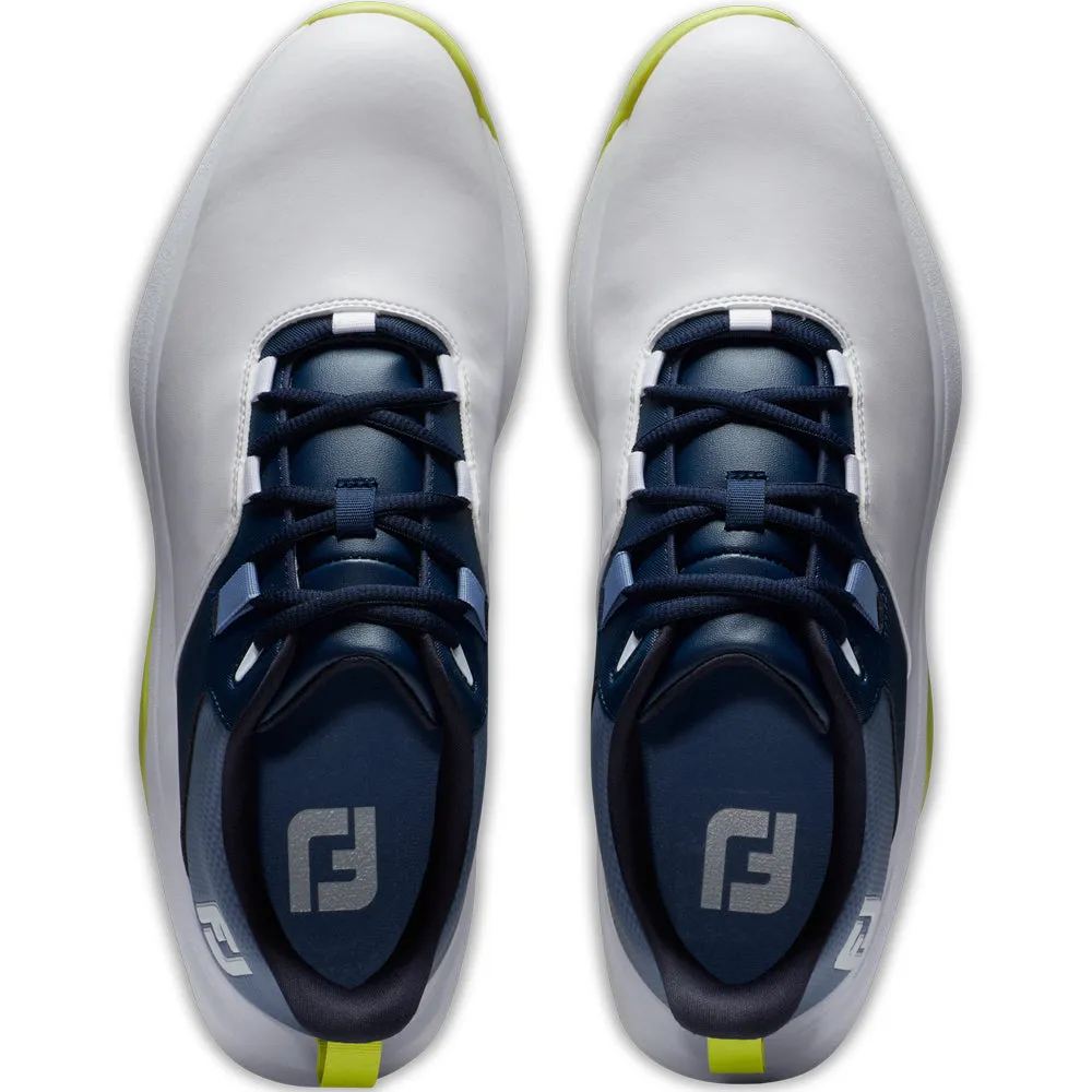 Footjoy Prolite Spikeless Waterproof Shoes - White/Navy/Lime Footwear for the Fearless